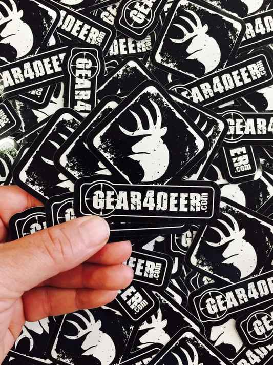 Gear4Deer™ Weatherproof Vinyl Sticker 3‑Pack